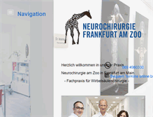 Tablet Screenshot of neurochirurgie-ffm.de